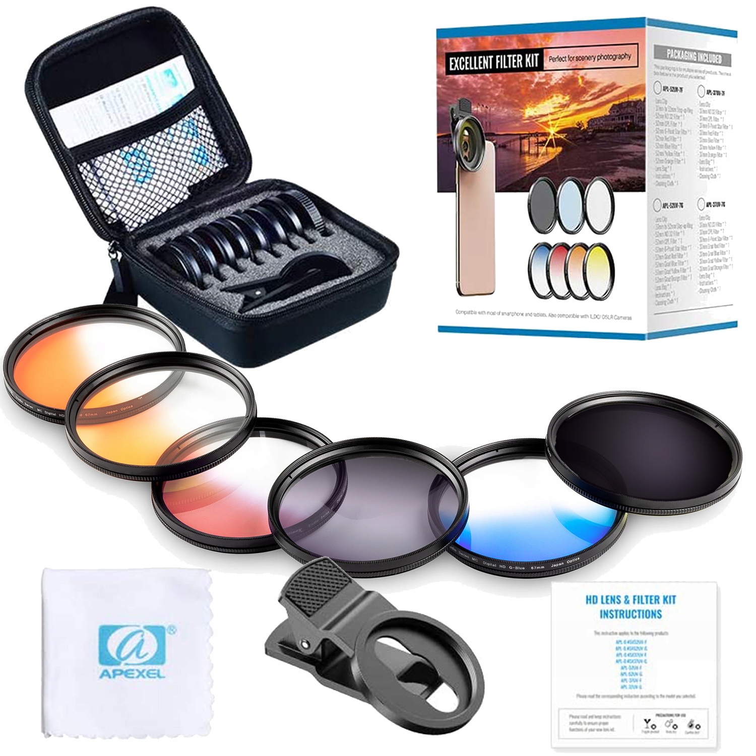 Filtry Do Telefonu ZDJĘĆ FILMÓW Obiektyw na INSTAGRAM TikTok Youtube Short