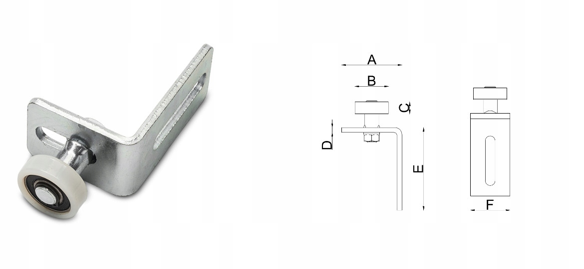 WÓZEK WÓZKI ROLKI DO BRAMY PRZESUWNEJ ZESTAW 80x80 Typ do bram przesuwnych