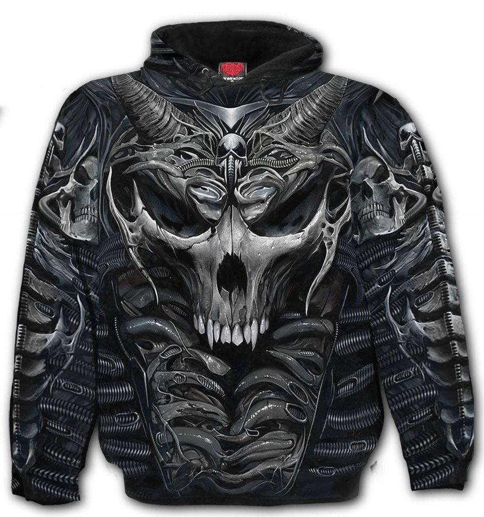 Skull Armor Mikina Spiral S