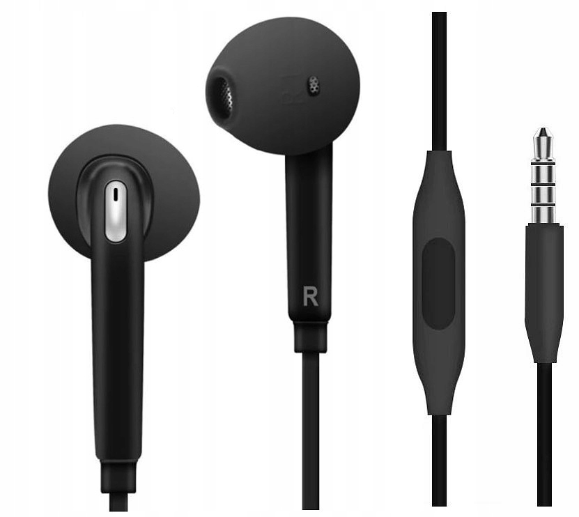 

Słuchawki Z Mikrofonem 3,5mm Samsung Sony czarne