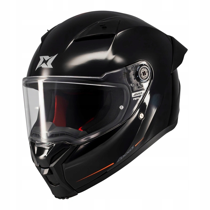 Motocyklová přilba Axxis Fenix Solid A1 Gloss Black černá Bonus