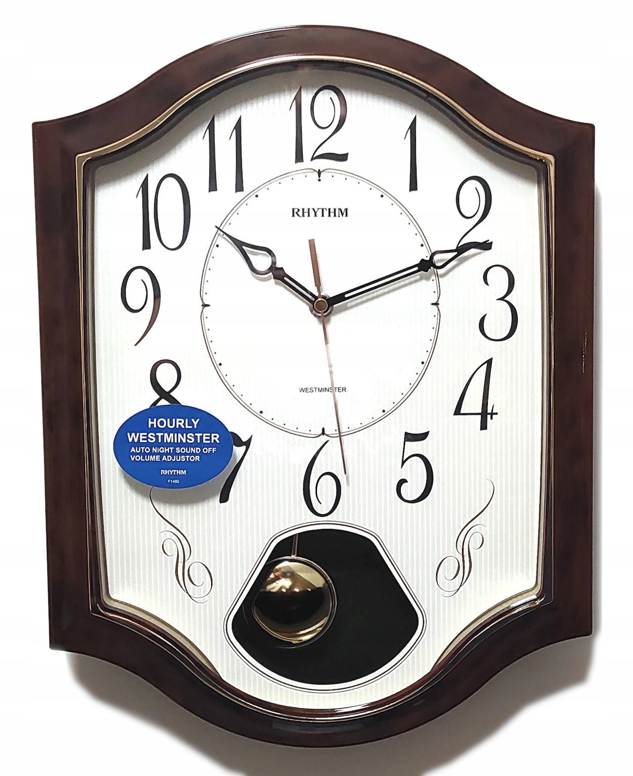 Nástenné Hodiny Rhythm 38 cm Kuranty Westminster