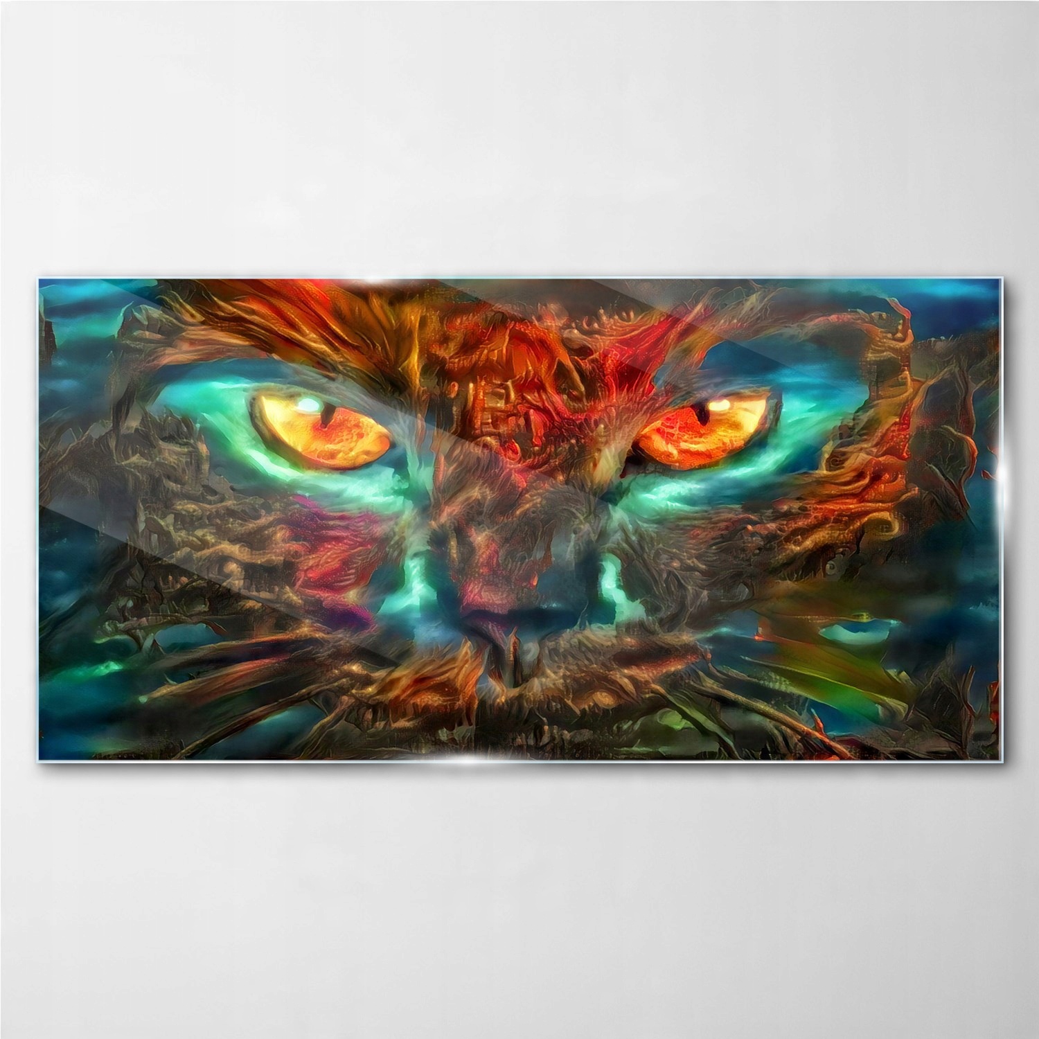 

Obraz z nadrukiem szklany Zwierzę kot 140x70 cm