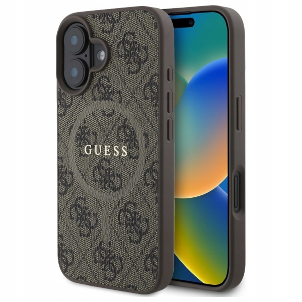 Guess GUHMP16SG4GFRW iPhone 166.1" hnědý/brown hardcase 4G Ring Classic L