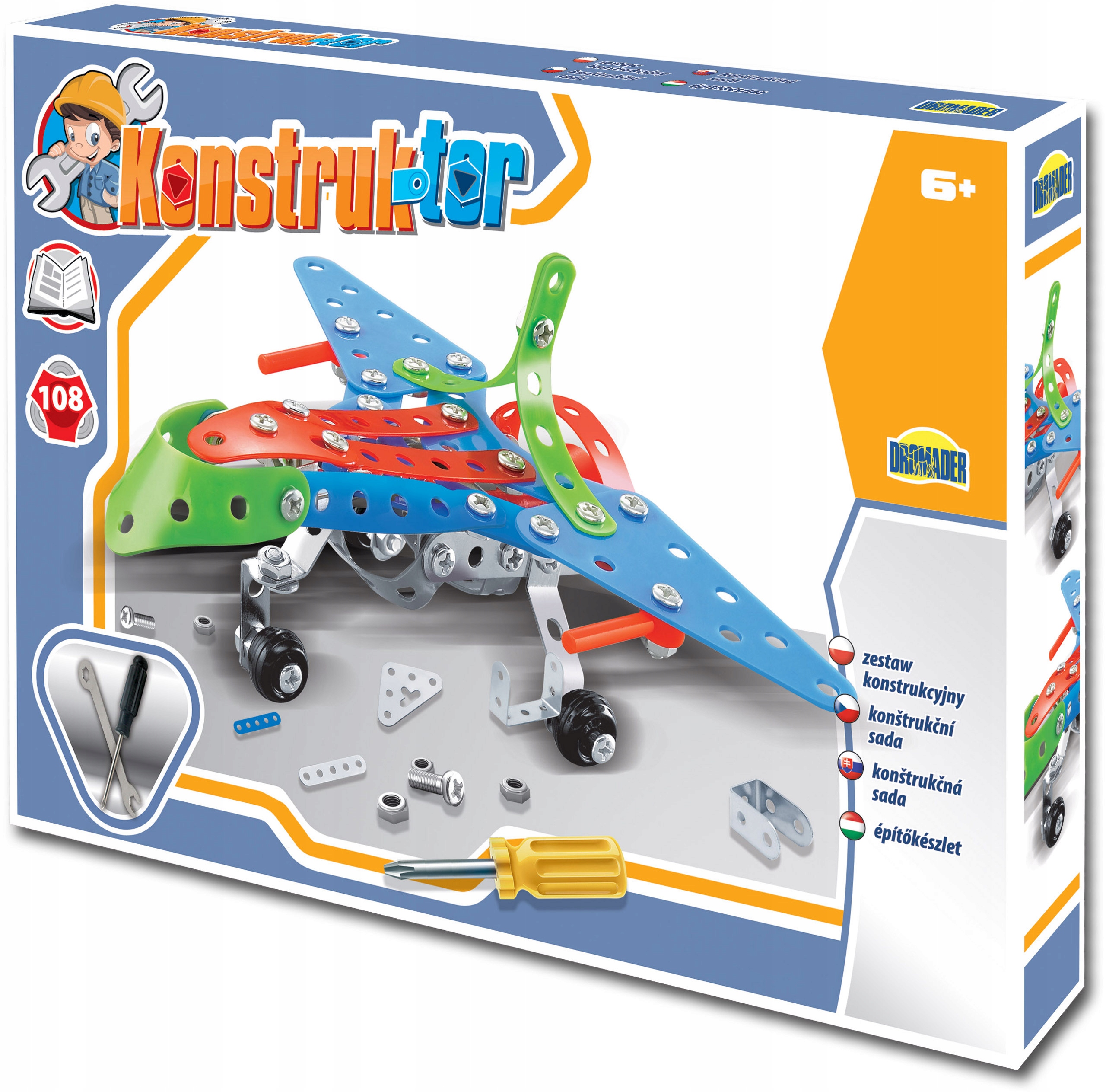 

Samolot Klocki Metalowe 108 El. Konstruktor 02409