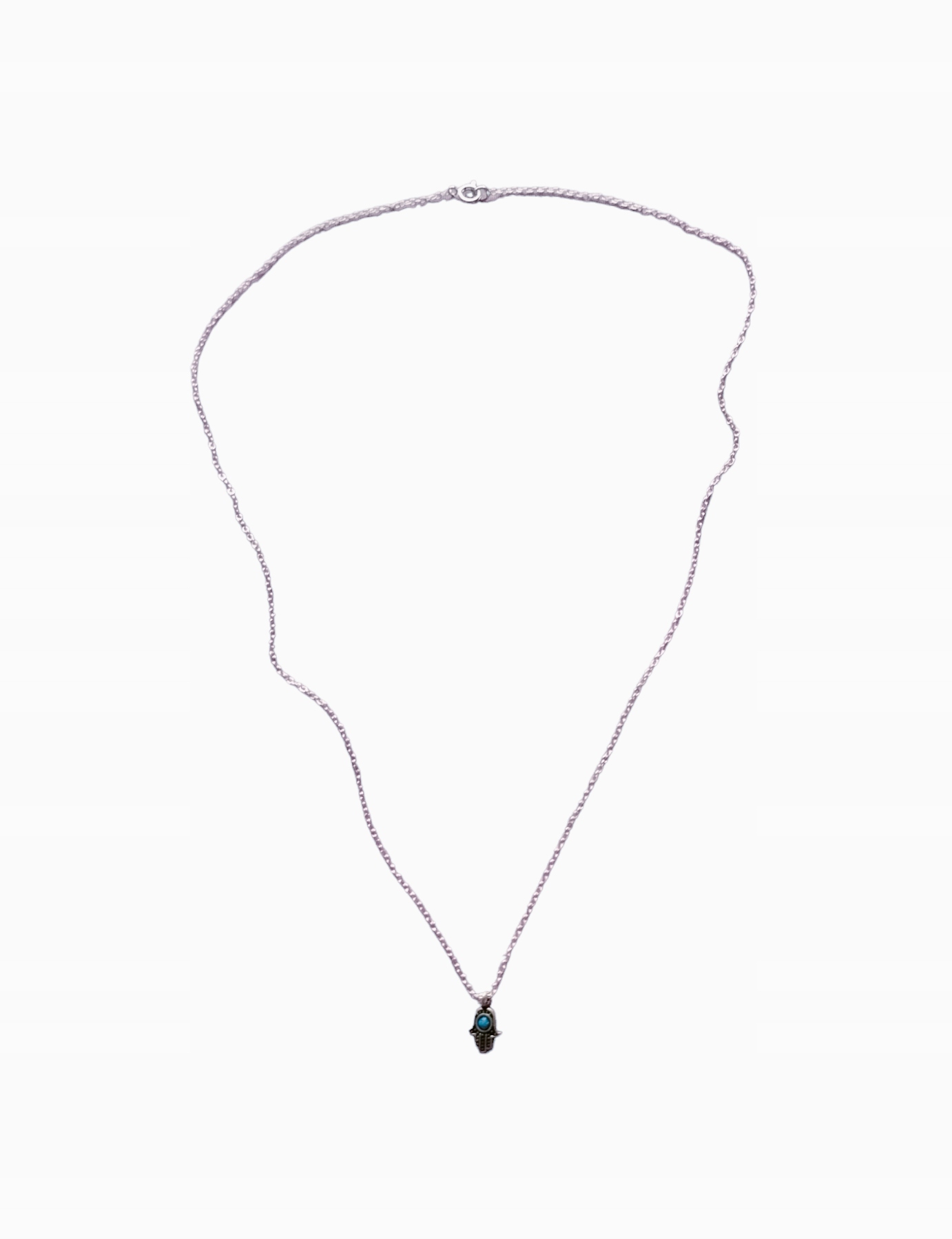 Naszyjnik srebrny Hamsa Ręka Fatimy srebro 925 Stan opakowania oryginalne