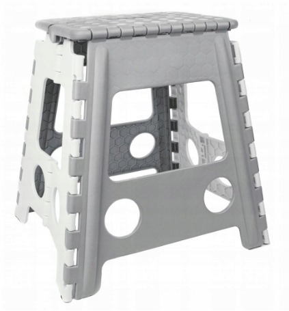 

Taboret Składany Szaro-biały 39CM Do 150KG