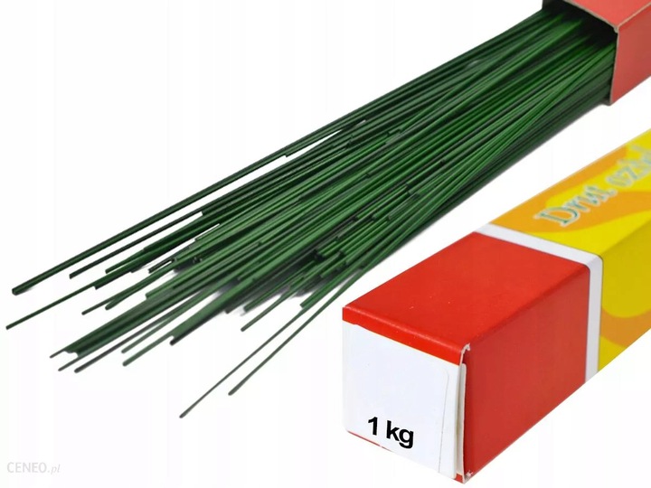 DRUT OZDOBNY Wyrobowy FLORYSTYCZNY Zielony 1KG