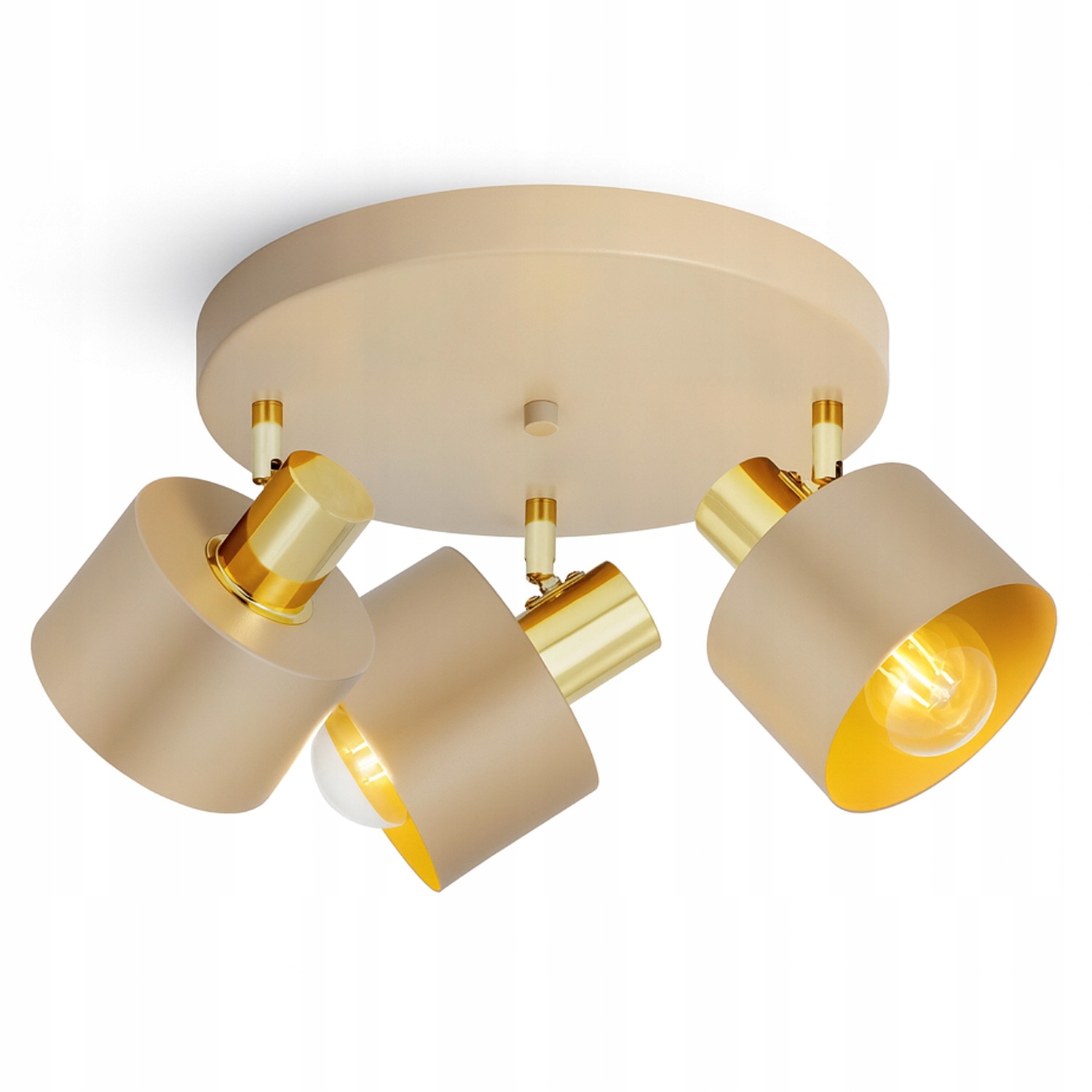 Stropní svítidlo Stropní Svítidlo Lustr Kašmír Ecru Béžová 485-EG3 Ložnice