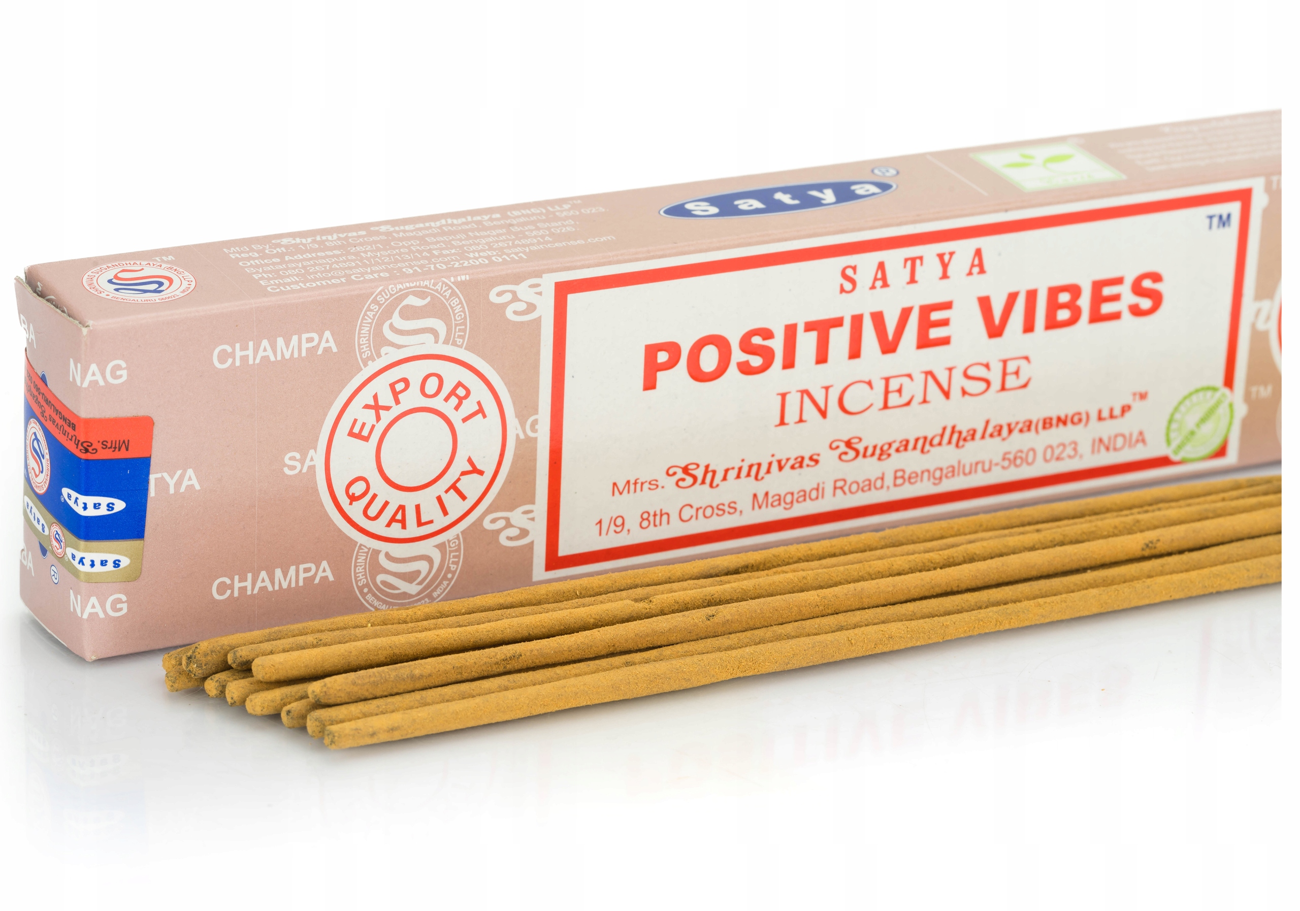 NAG CHAMPA kadzidełka PYŁKOWE SATYA Positive Vibes