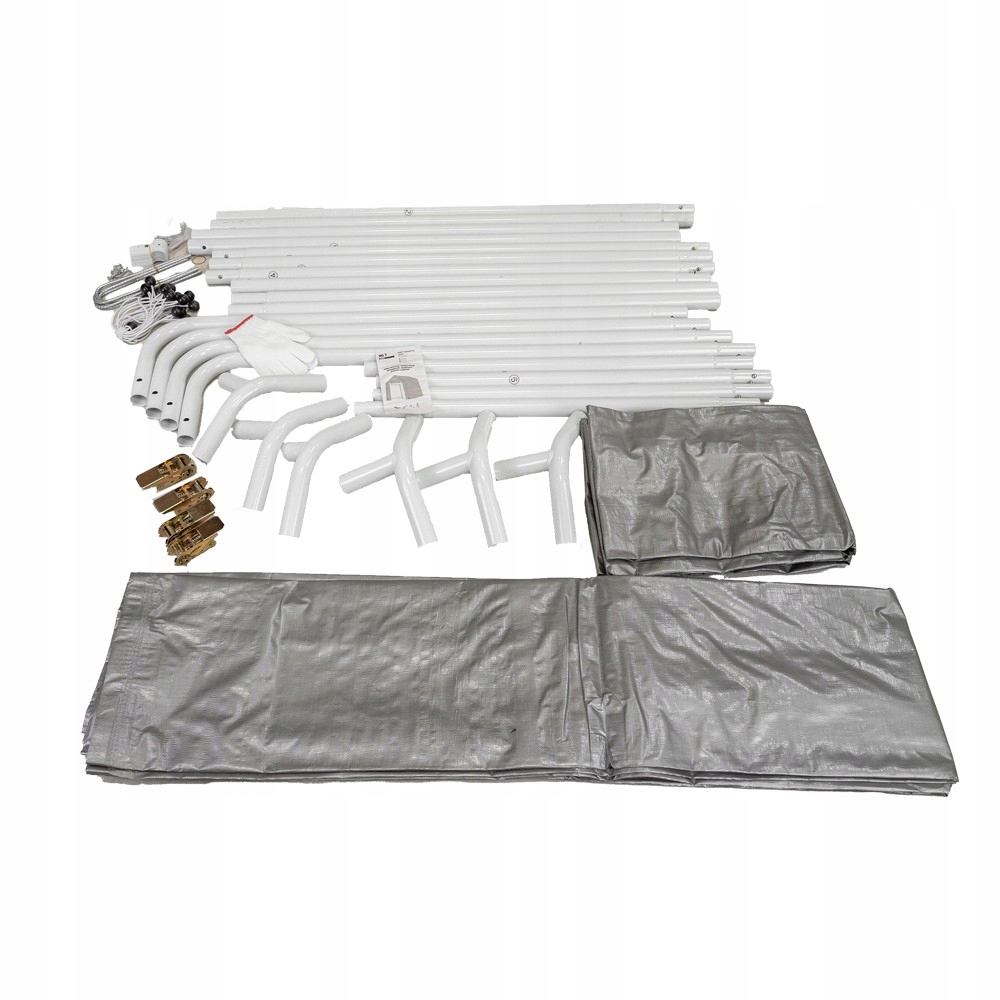 Namiot garażowy PE 180x240x180 szary - NG 7 Rodzaj poszycia PE