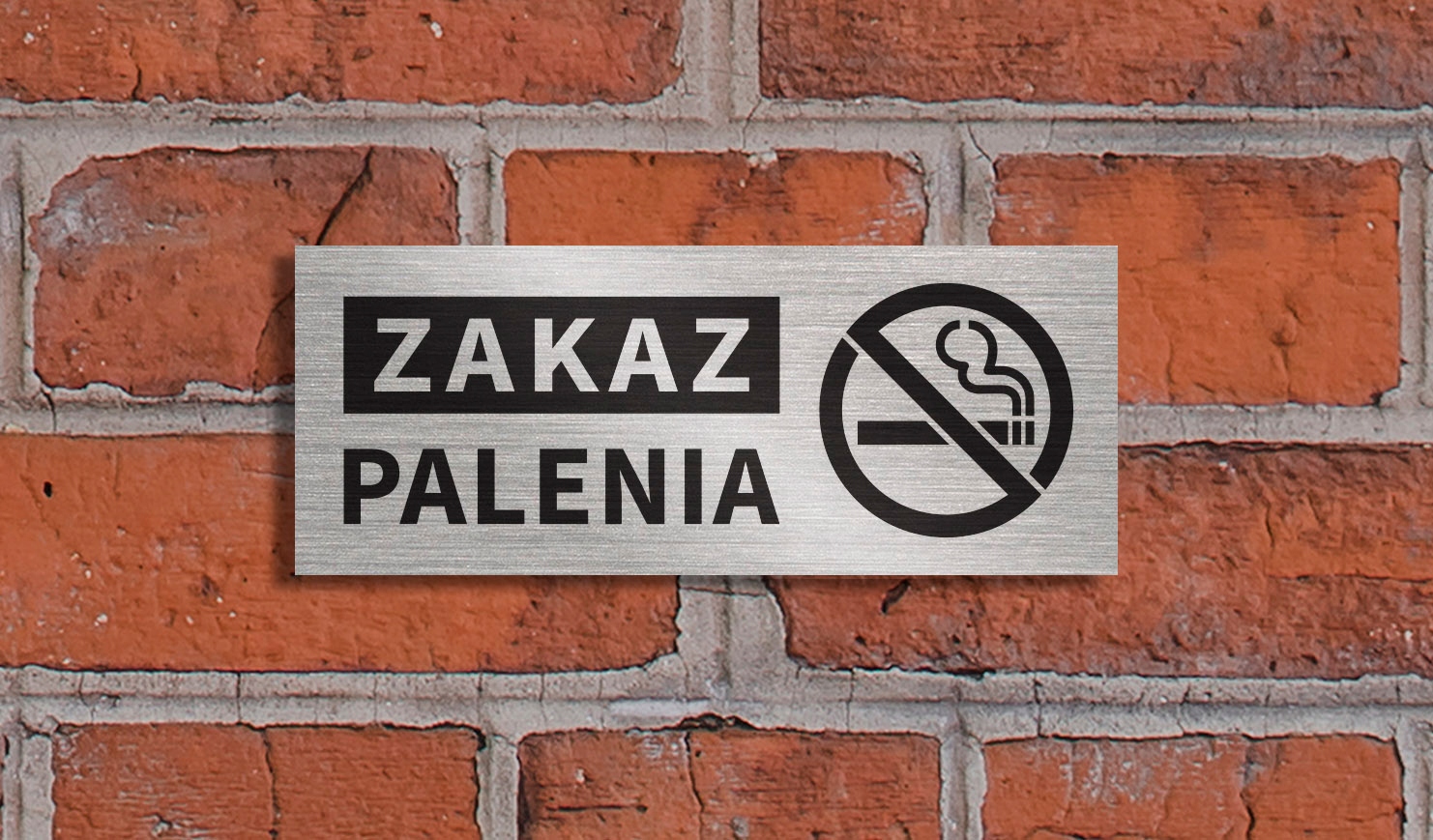 Tabliczka ZAKAZ PALENIA 20x8 cm Marka inna