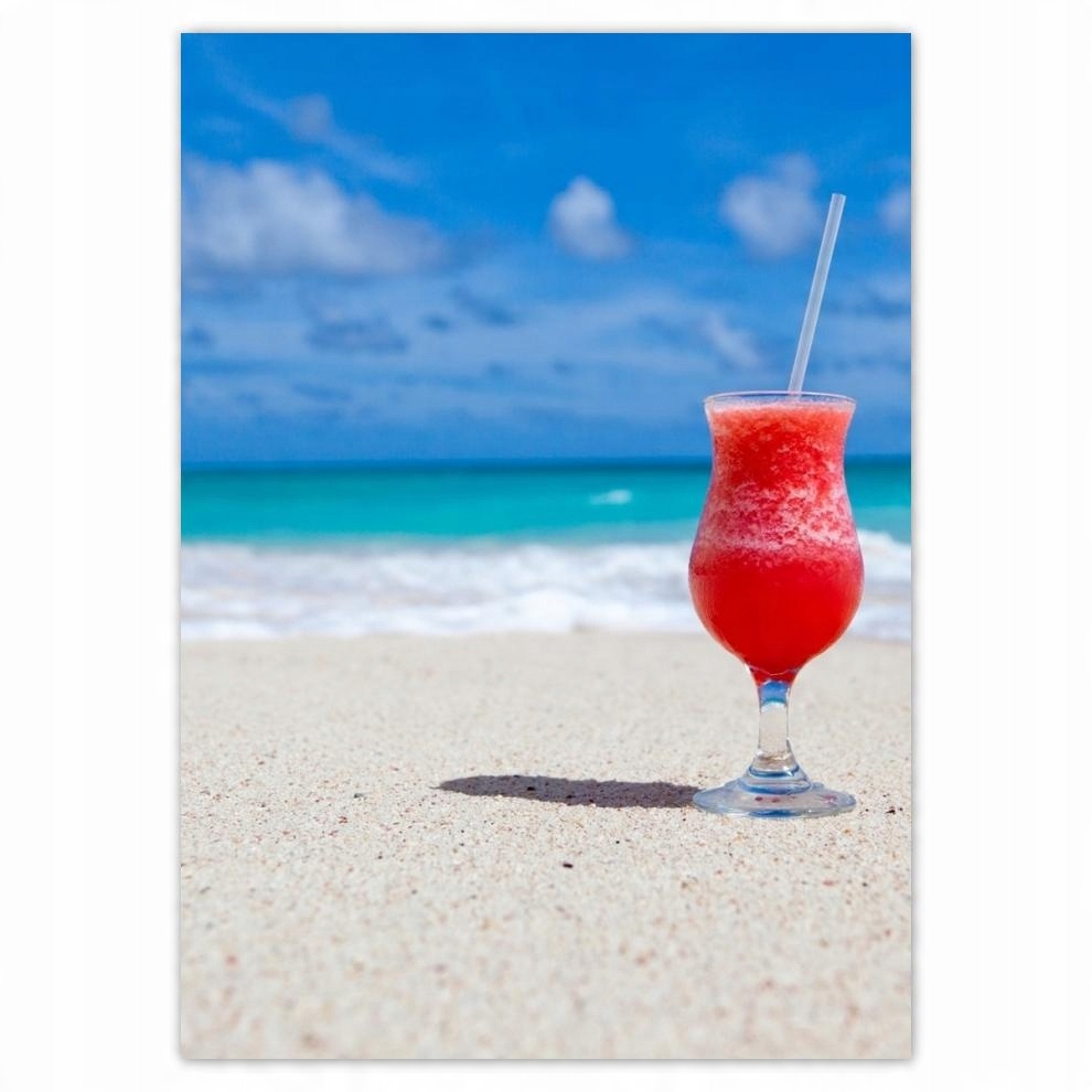 

Naklejki 50x70 Drink na plaży