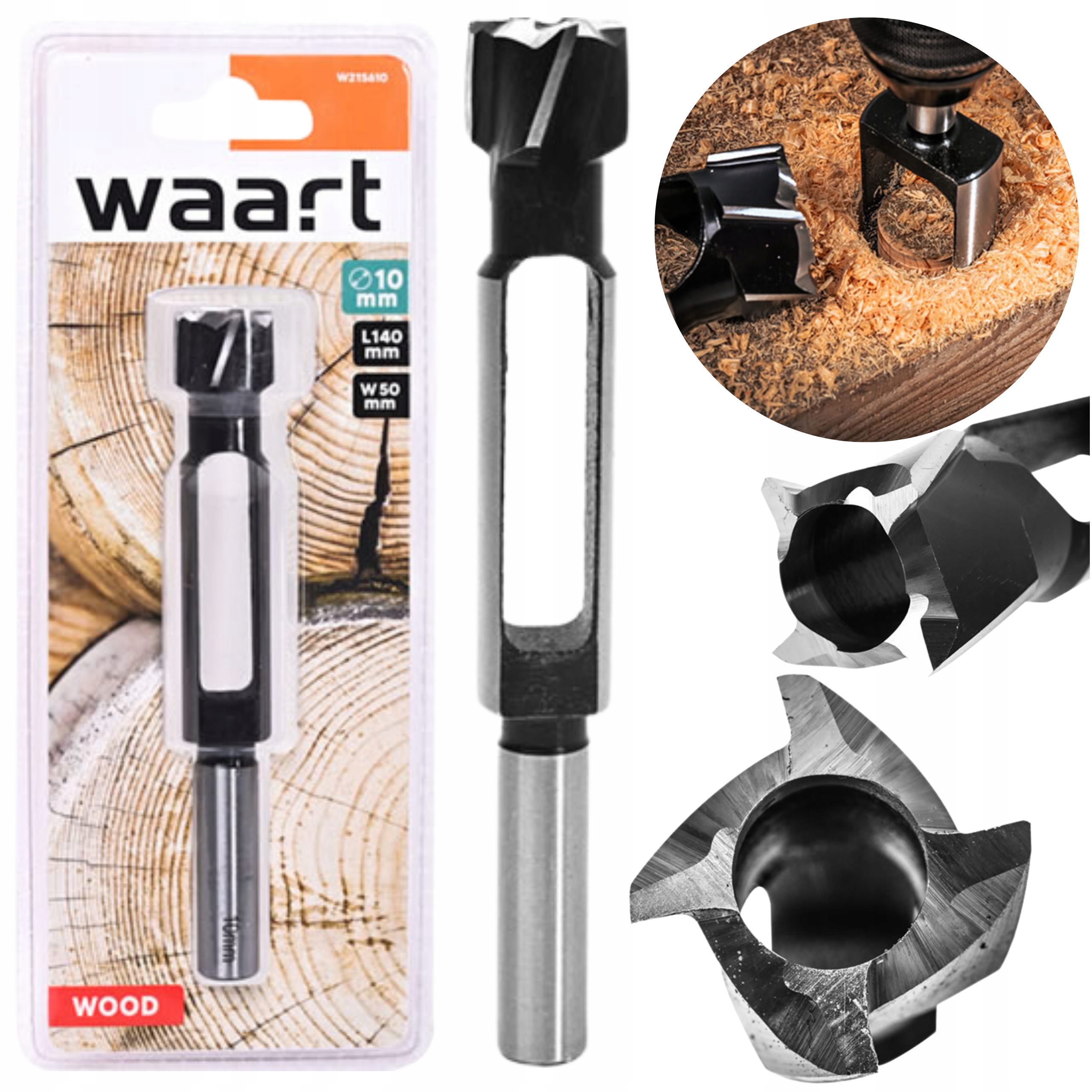 Wiertło Sękownik 10mm Flekownik Do Czopów Drewna Frezowiertło