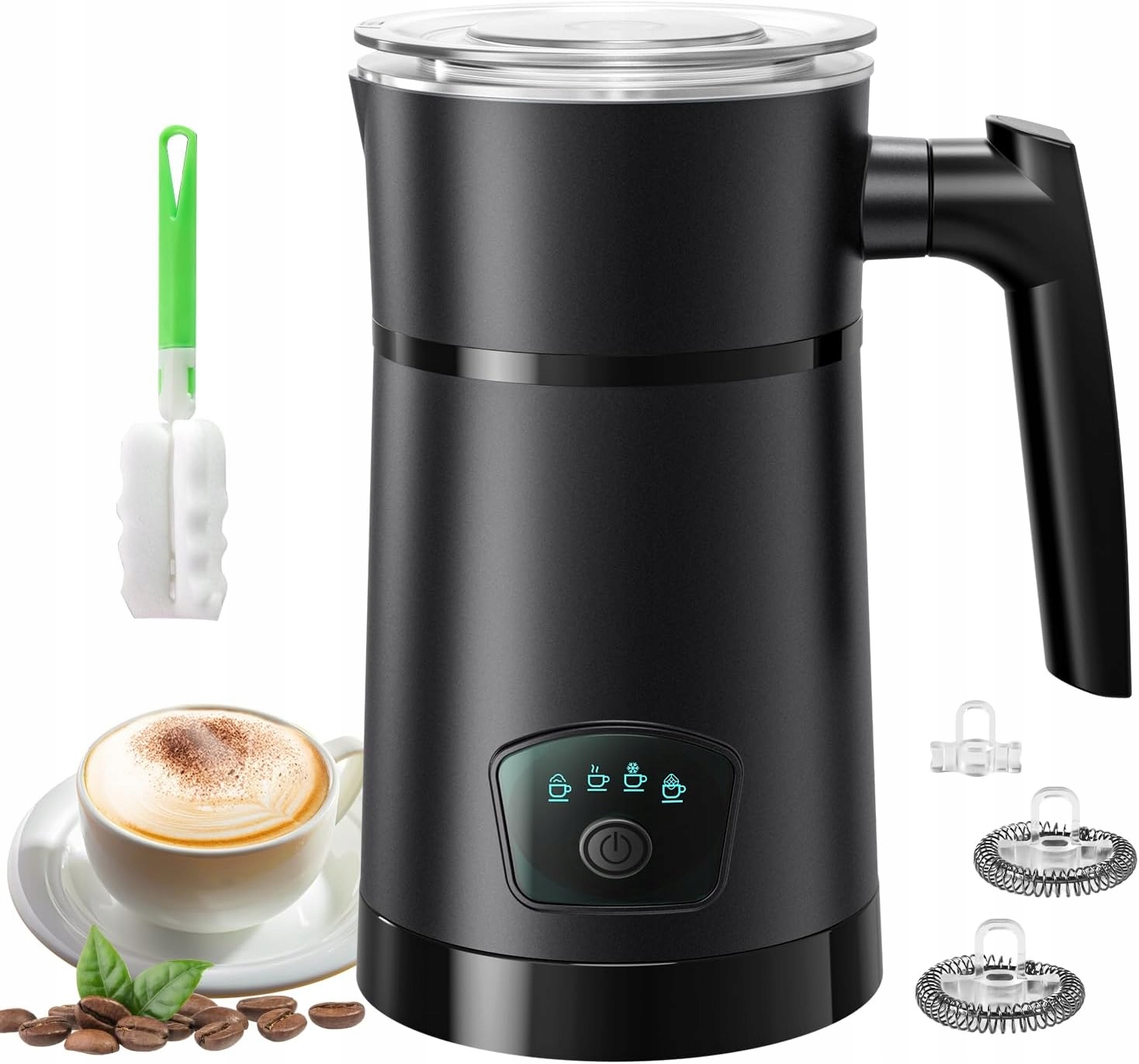 4W1 Spieniacz Do Mleka Kawy Elektryczny Z Regulacją Temperatury 400W 350ML