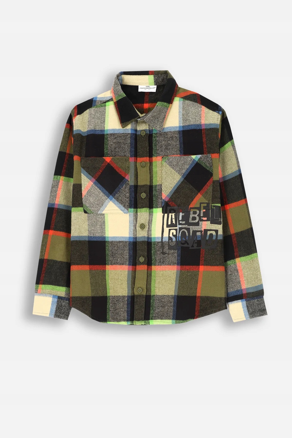 Chłopięca Koszula w Kratę na Długi Rękaw 152 Coccodrillo ZC4