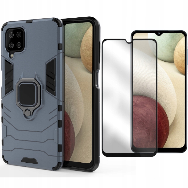 

Etui Case X-ring Pancerne Do Galaxy A12 + Szkło