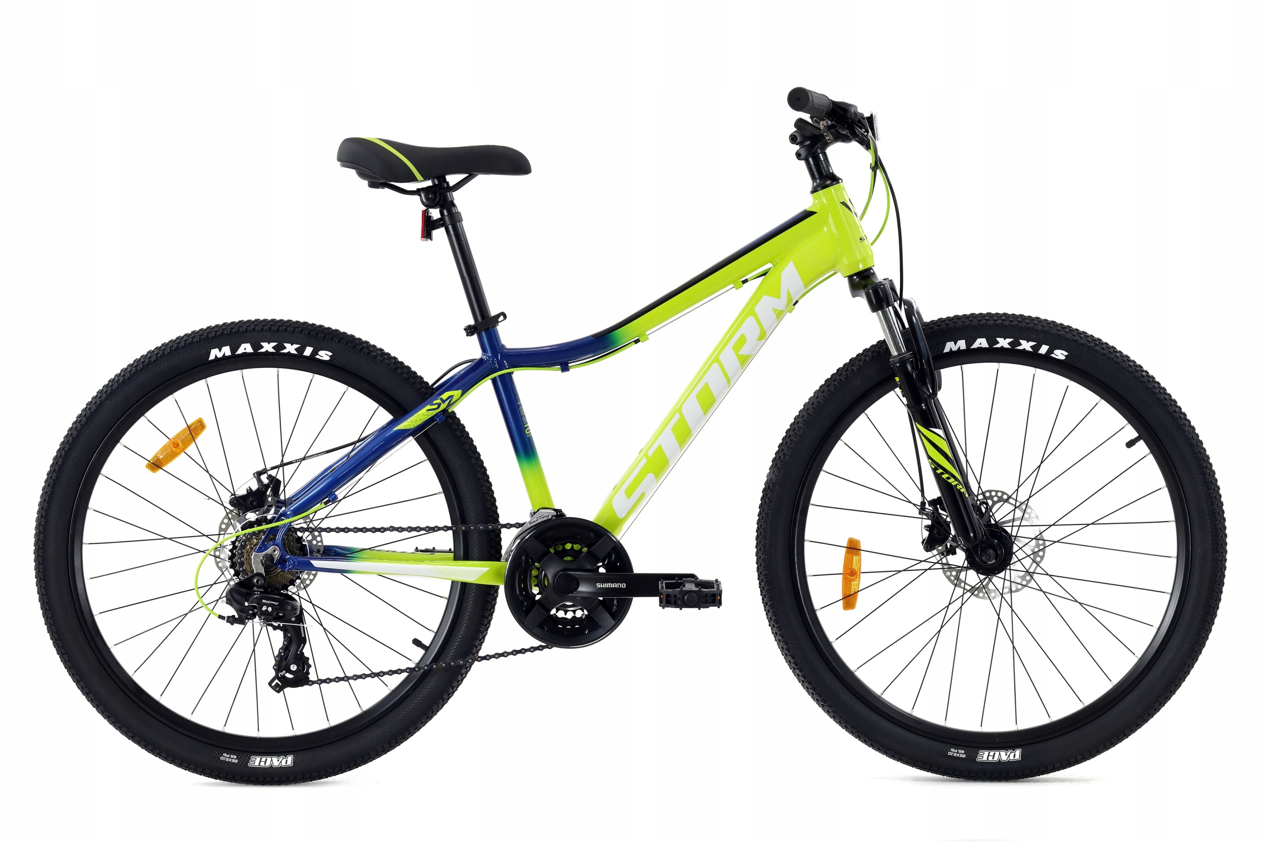 Rower Storm Racer 26 2D żółty/niebieski 15