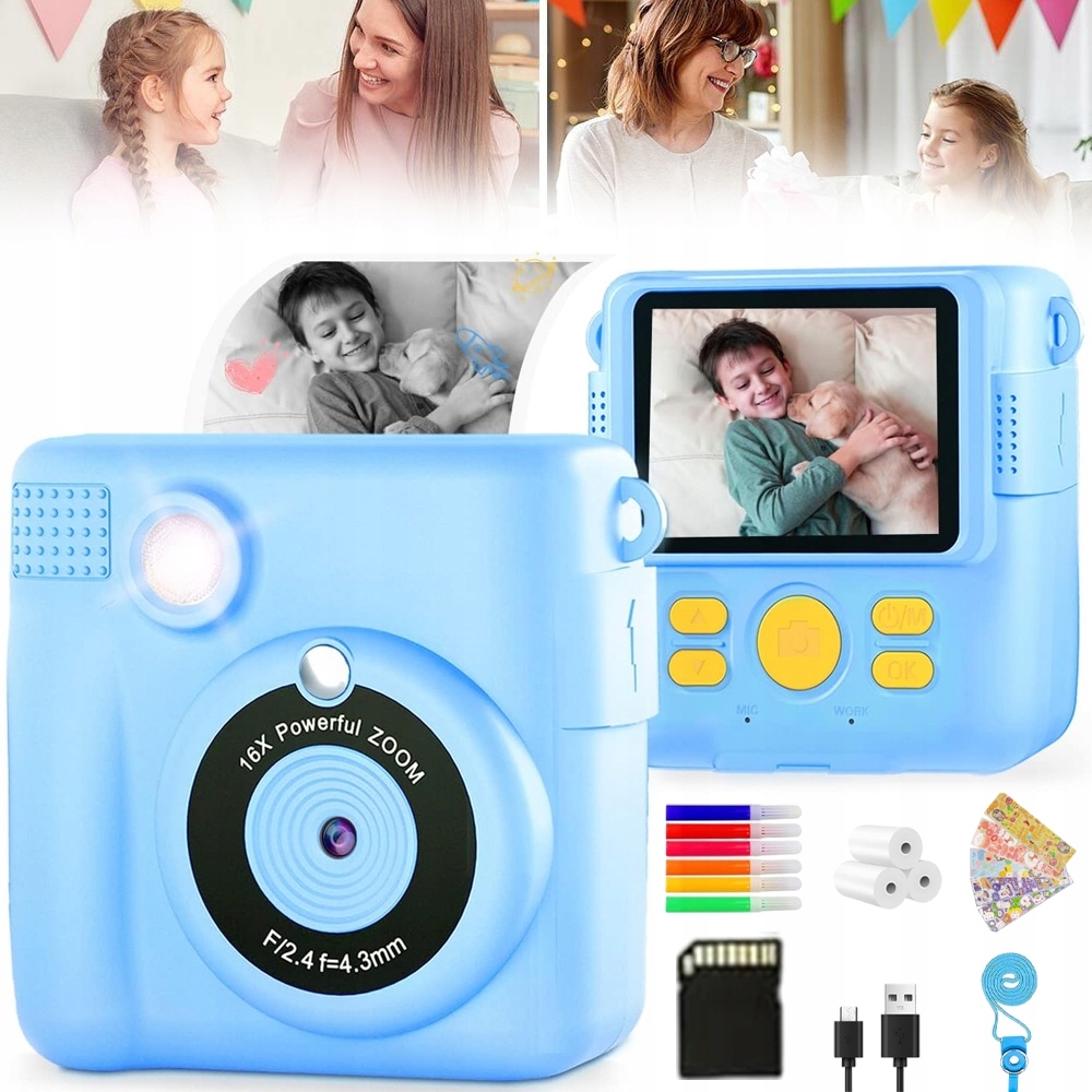 Mini Tiskárna, Malá Termální Fototiskárna, Dětský Fotoaparát