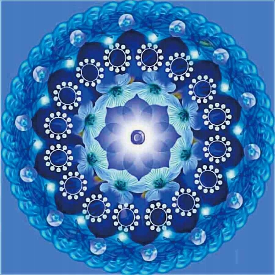 DUŻA MOZAIKA DIAMENTOWA 7D MANDALE HAFT DIAMENTOWY