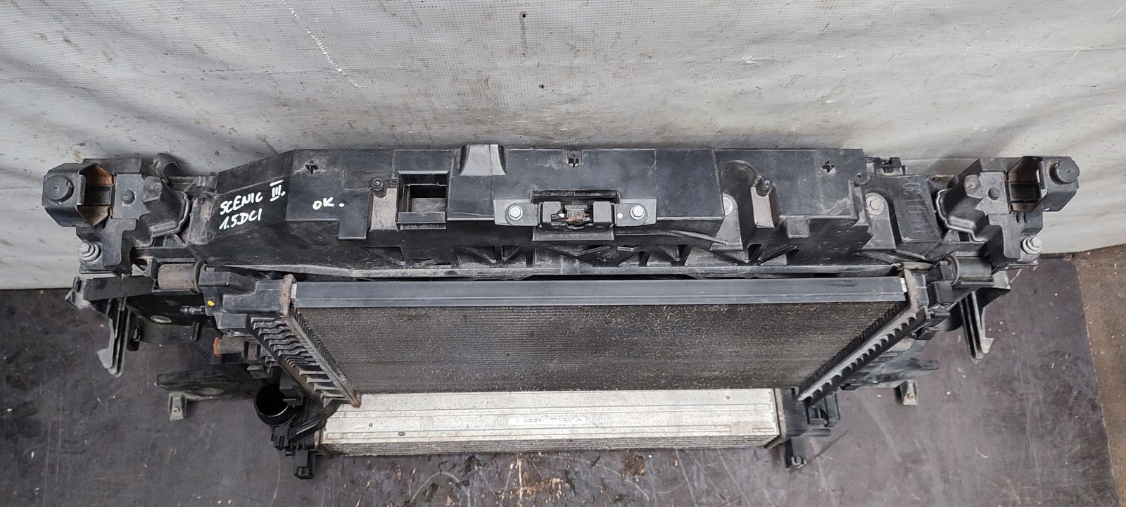 support panel for radiators radiator Renault Grand Scenic III 1,5 DCI