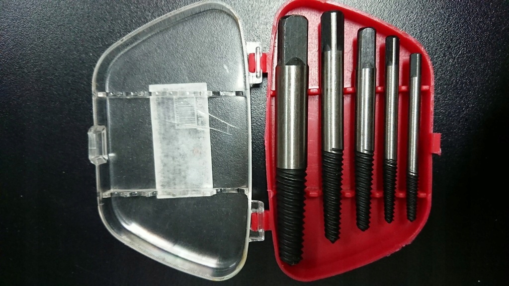 

Wykrętaki do urwanych śrub zestaw 5 sztuk