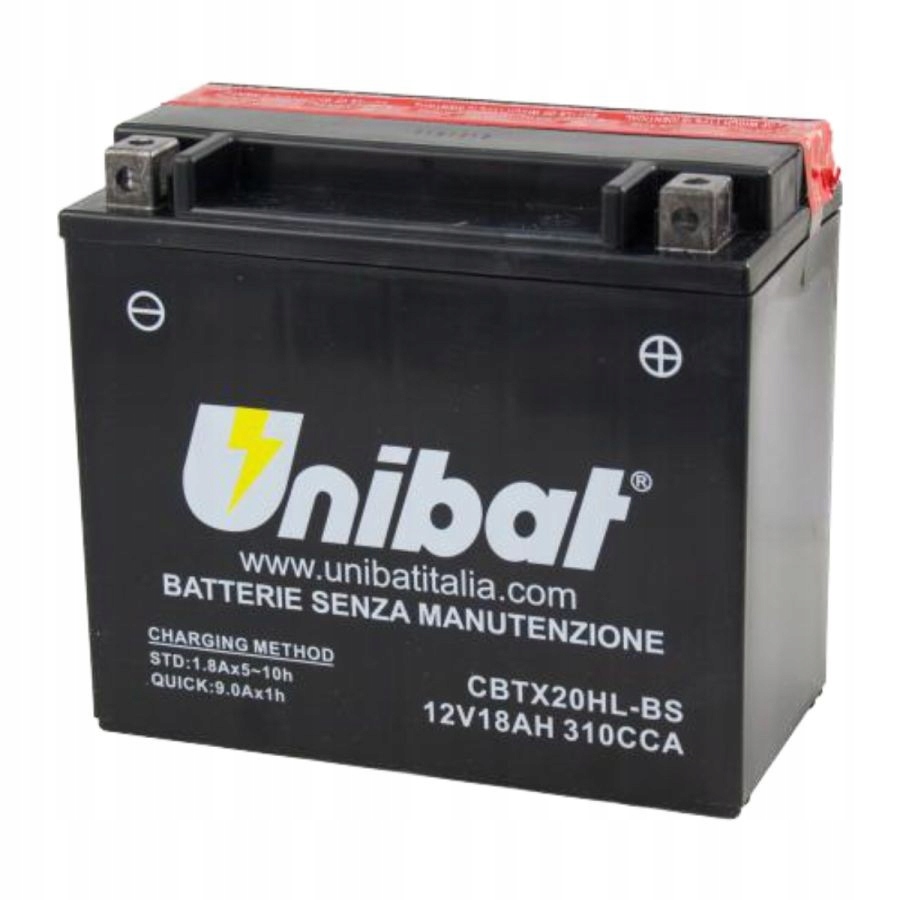 Unibat batéria 18Ah-12V 310A (p+)