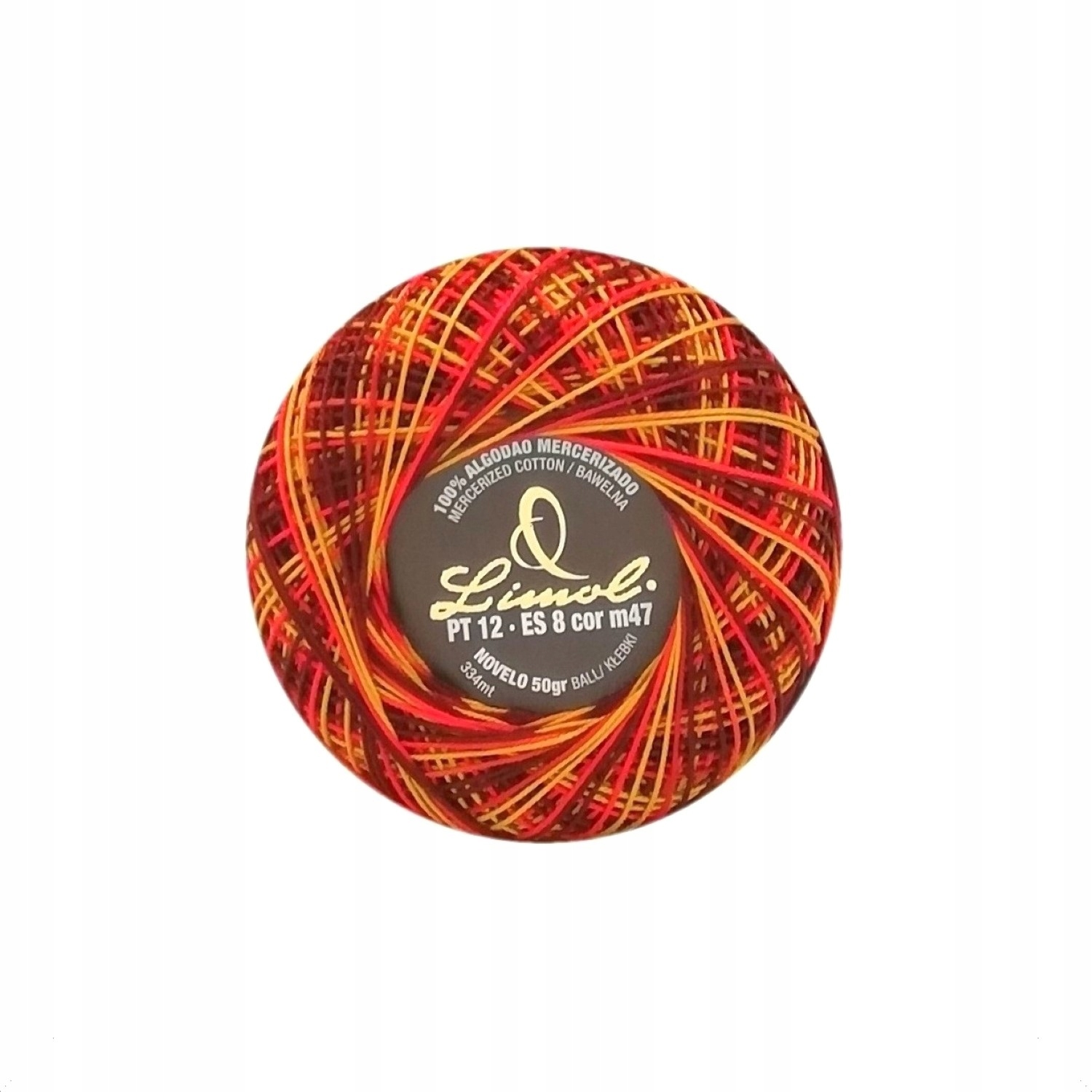 Kordonek LIMOL 12 50g/334m cieniowany multikol m47