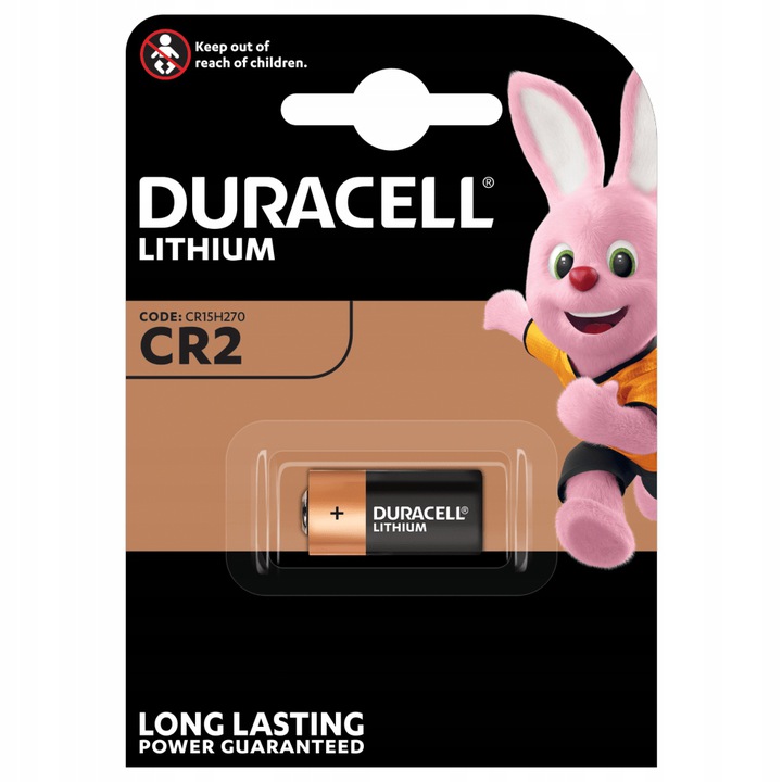 

1 x bateria litowa Duracell Photo Lithium CR2