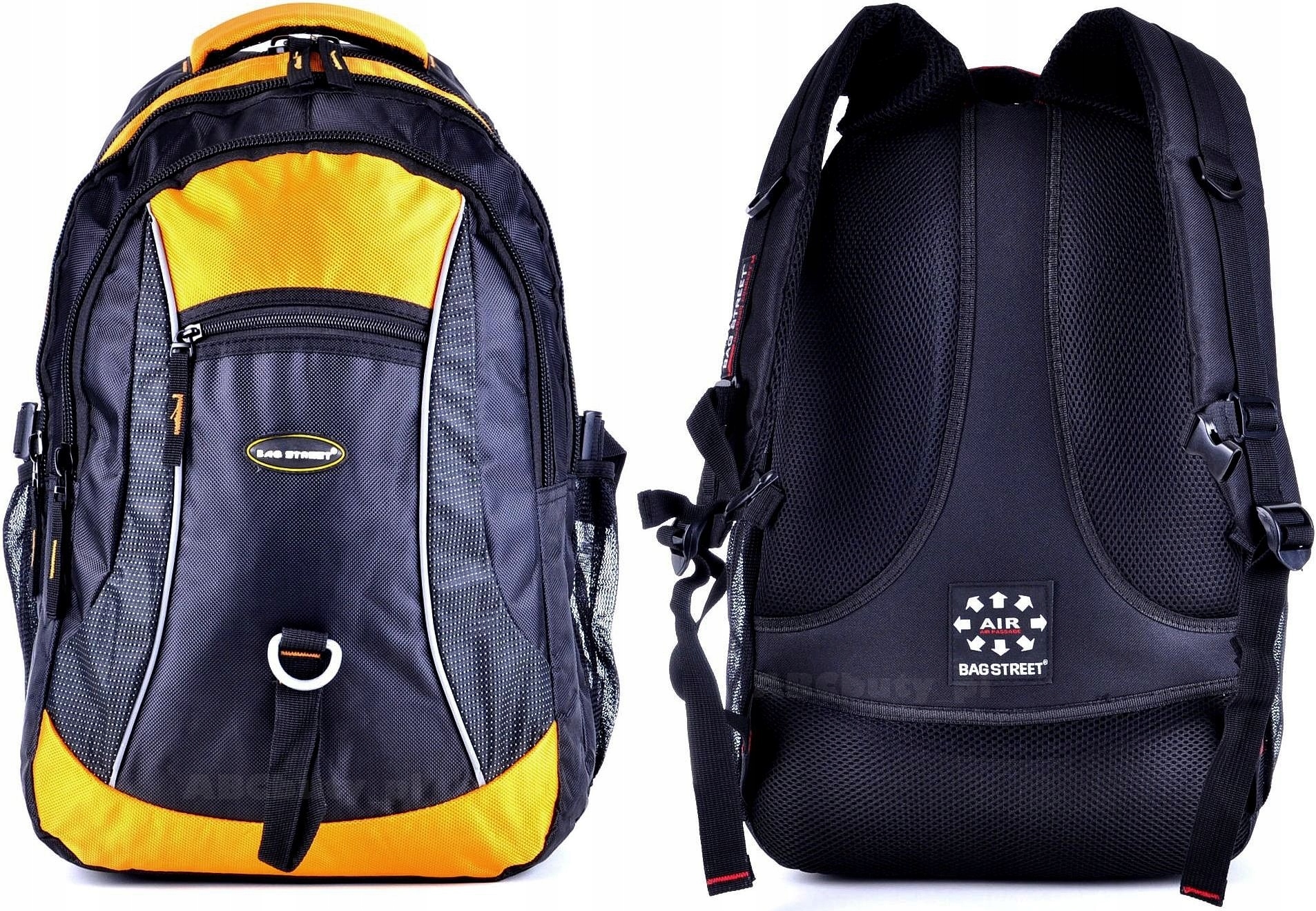 G4-16 Batoh Pánský Žlutý Mládežnický Batoh Neon Bag Street Air Passage