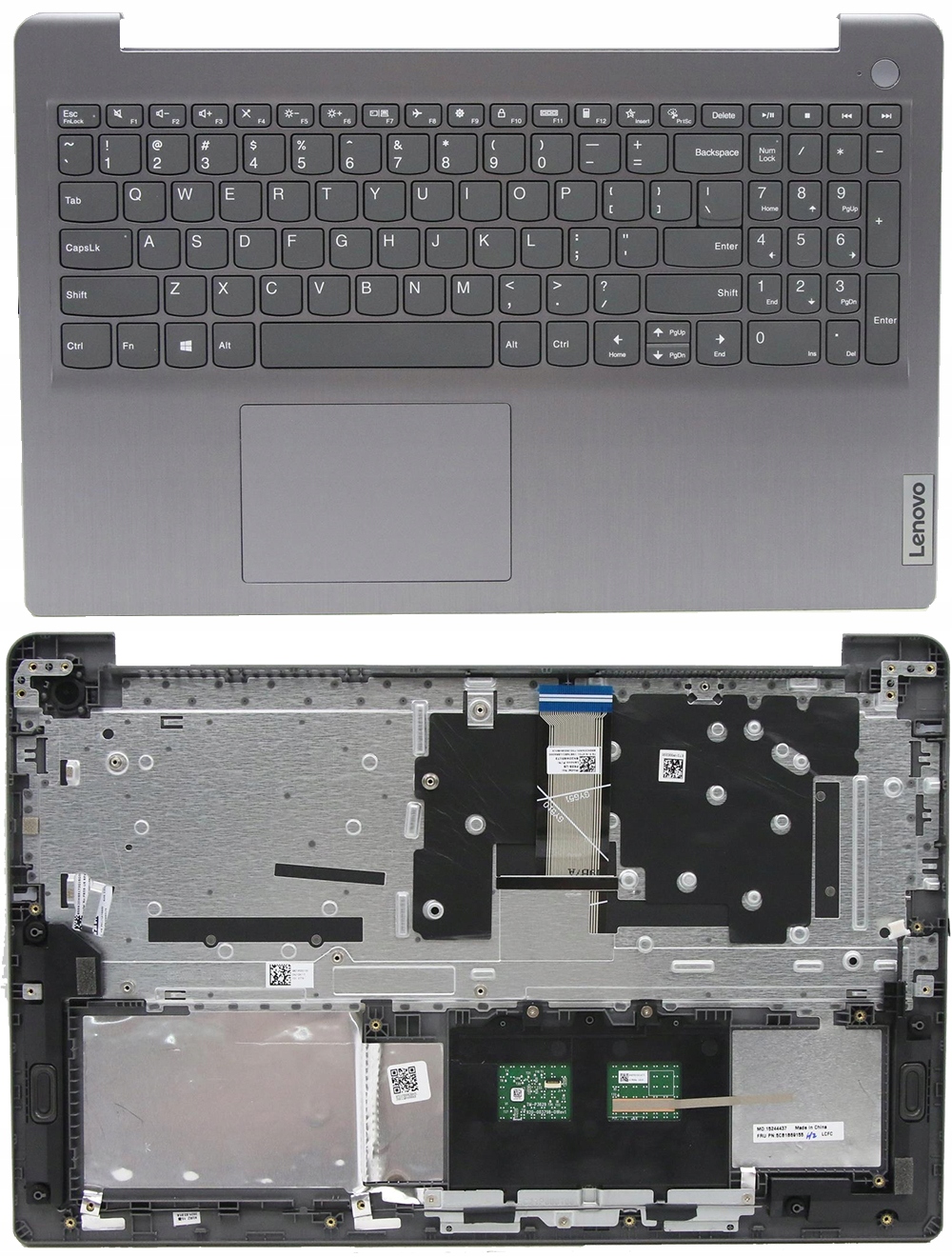 Obudowa Palmrest Klawiatura do Lenovo IdeaPad 3 15ITL6 15ADA6 15ALC6 Szary