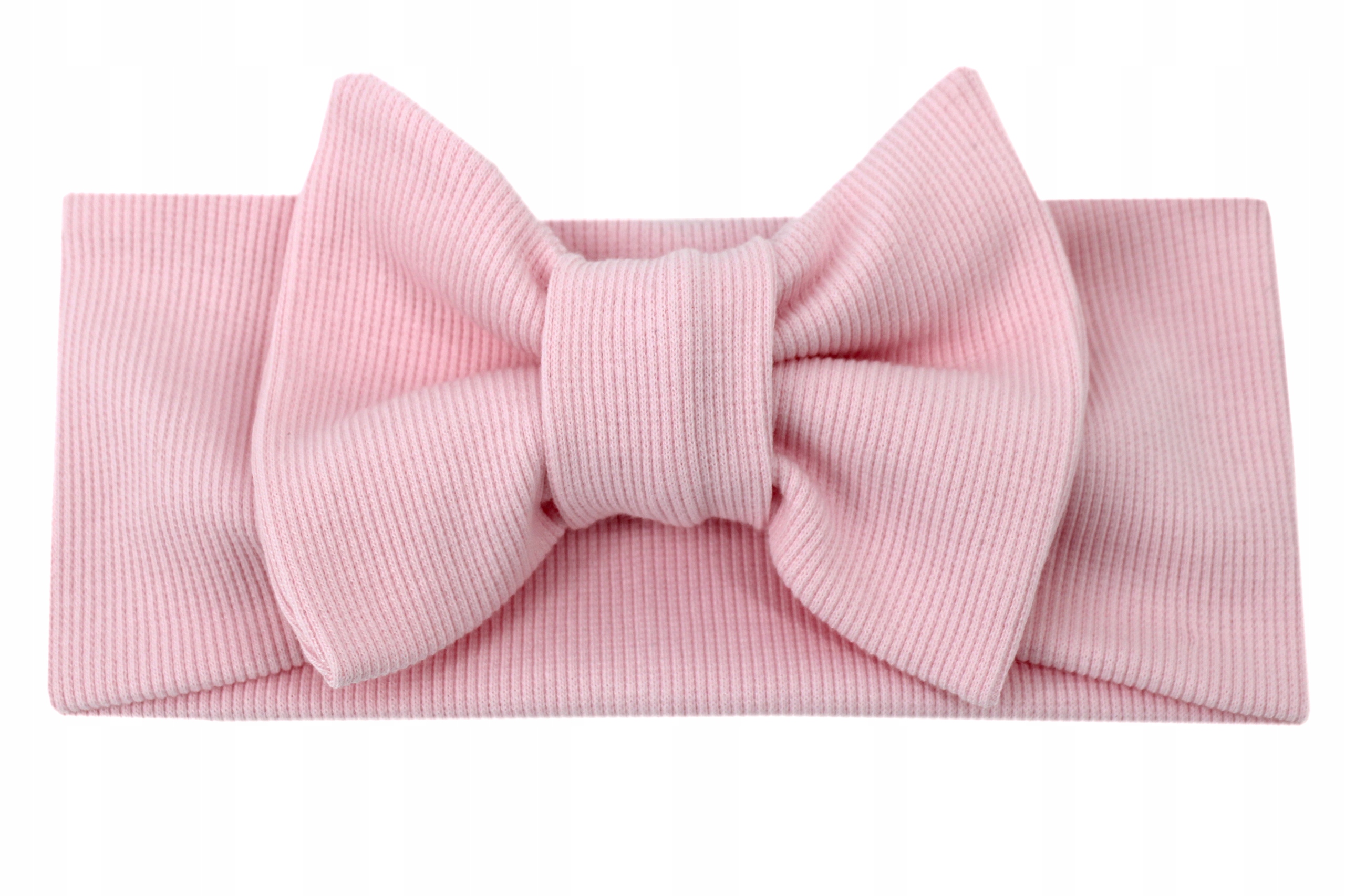 OPASKA DZIECIĘCA NA GŁOWĘ Z KOKARDĄ DLA DZIEWCZYNKI PRĄŻEK WIOSNA / JESIEŃ Rozmiar 50-56 cm