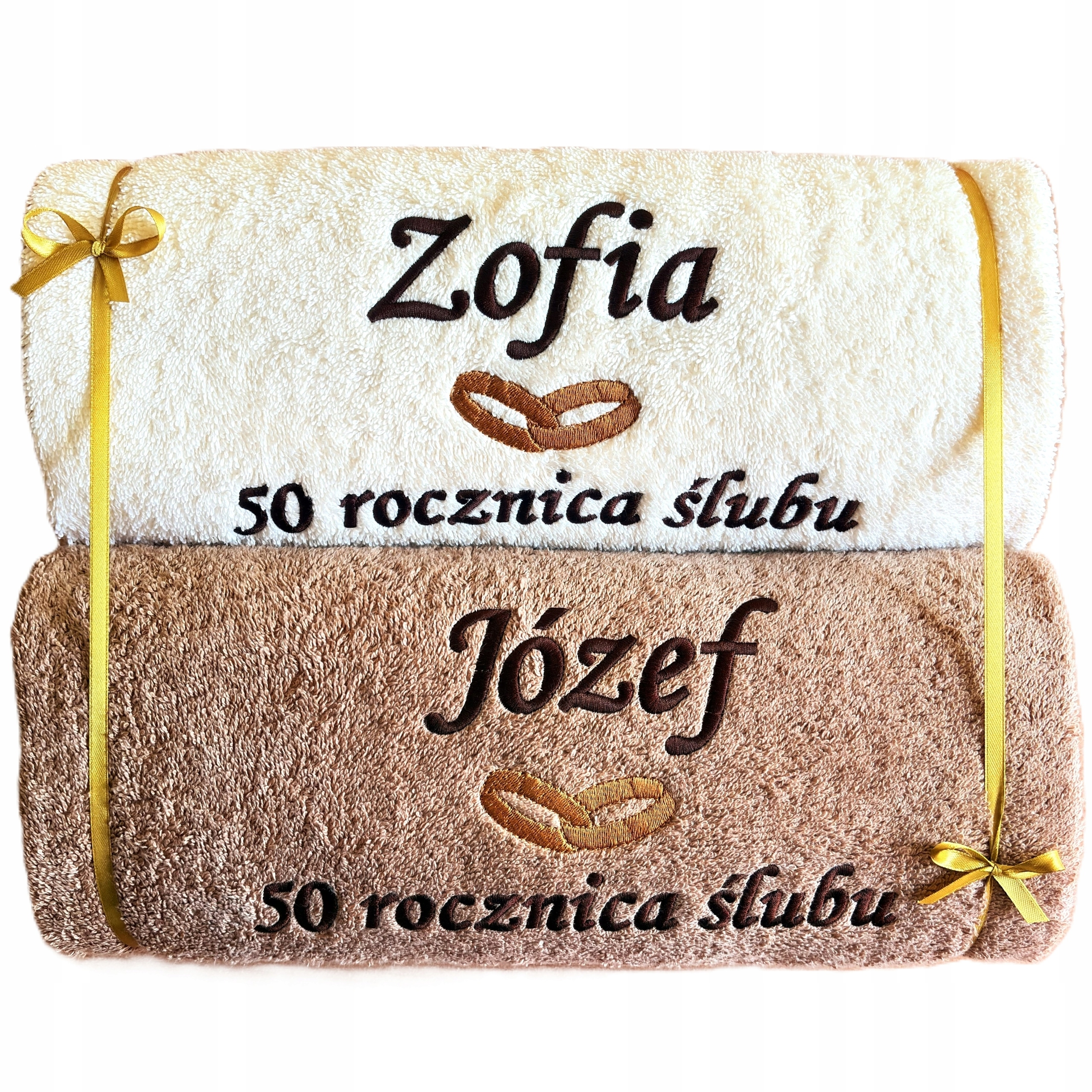 50. Výročí Svatby dárek pro rodiče prarodičů léto zlaté hody Ručníky