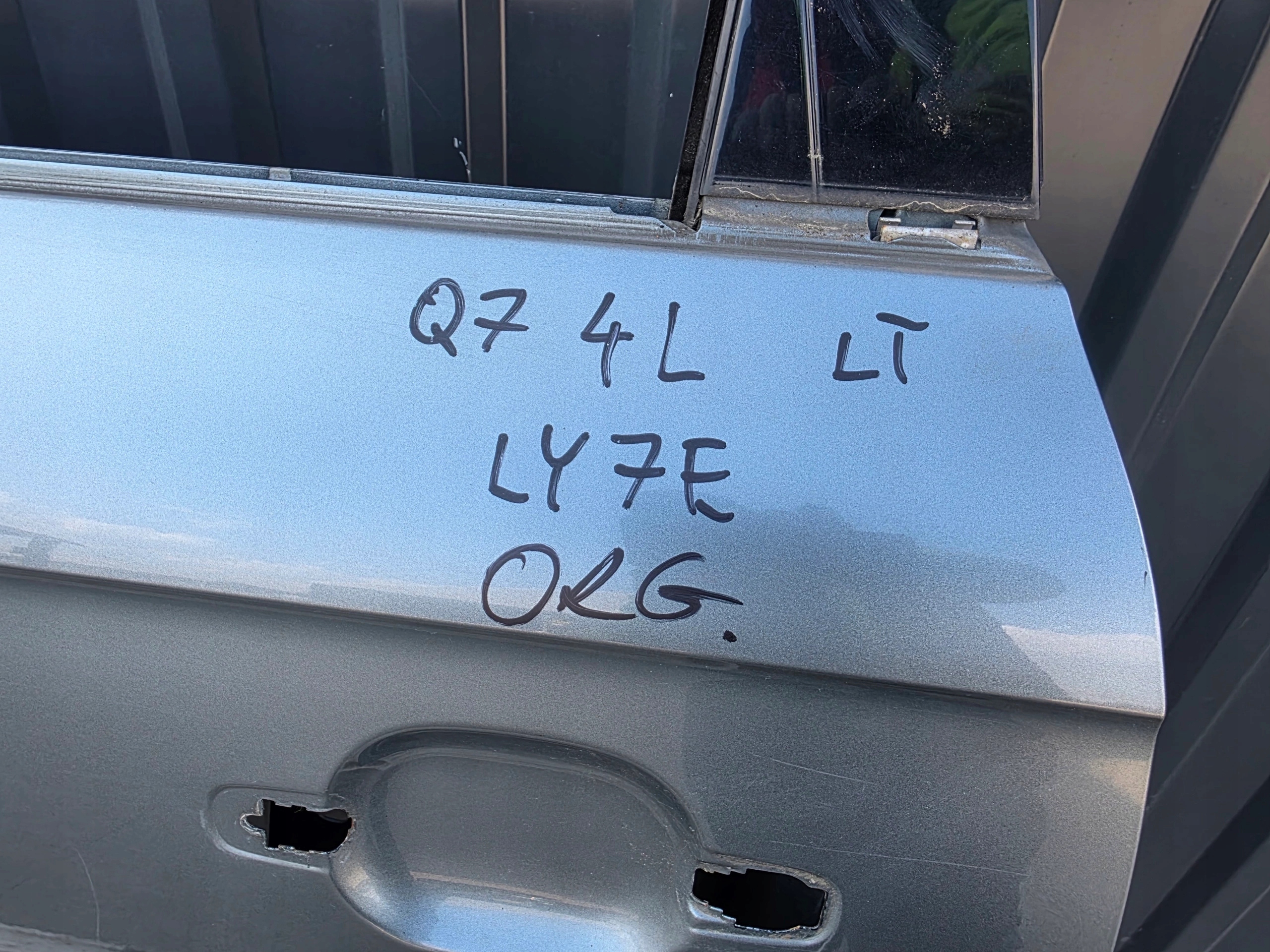Tür links heck AUDI Q7 4L LY7E 2005-2015 Original !!!