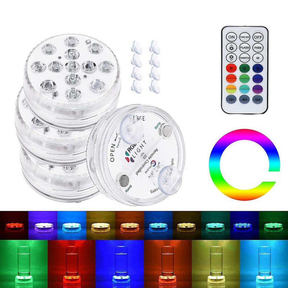 13 magnetických Led podvodních lamp 16 barevné voděodolné bazénové lampy