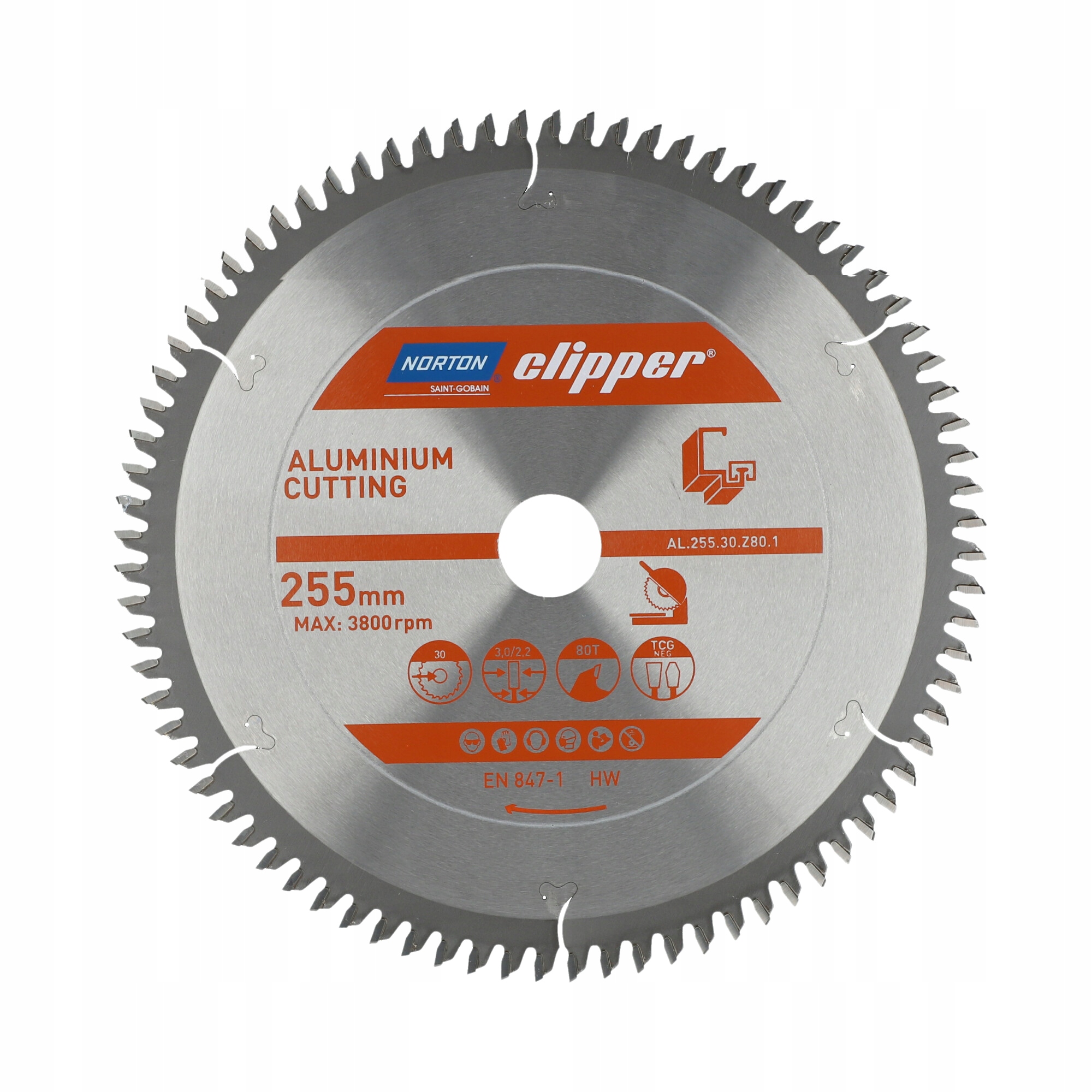 Tarcza pilarska widiowa 255x30mm Norton AL.255.30.Z80.1 Piła Tarczowa