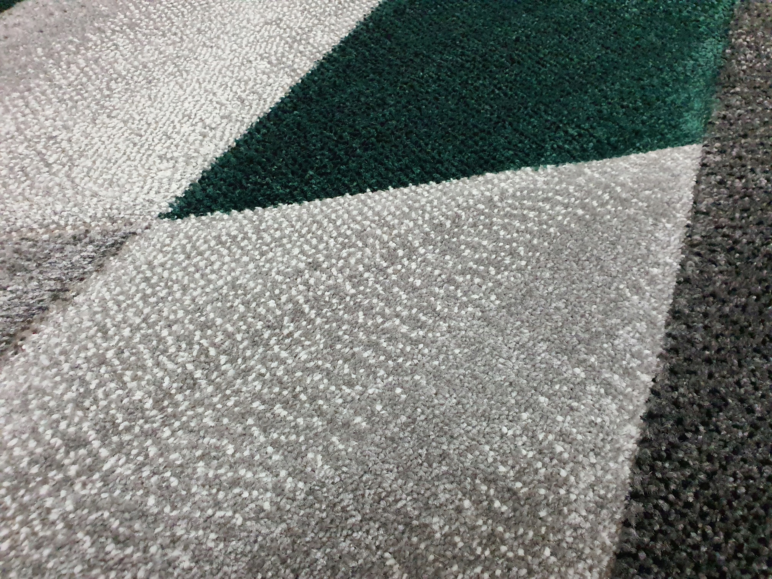 Dywan DIAMOND 3D geometria zielony szary 80x140 Marka Multi-Decor