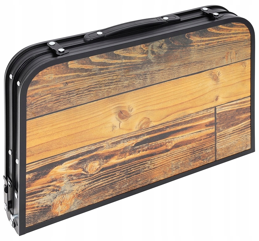 STOLIK TURYSTYCZNY kempingowy składany 60x45x25-56 cm DREWNO Szerokość produktu 45 cm