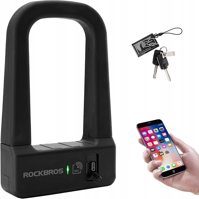 Rockbros zámek na kolo 32110004001 s Nfc