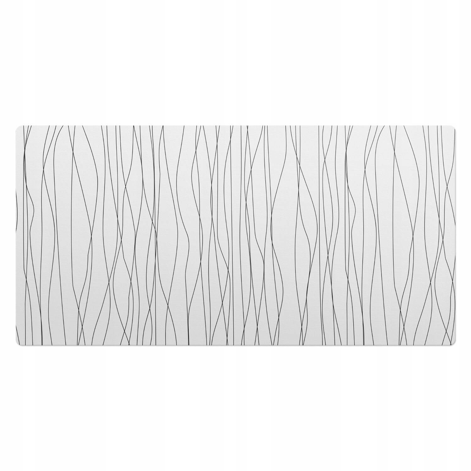 Moderní podložka na stůl s originálním potiskem Kudrnaté linie 100 x 50 cm