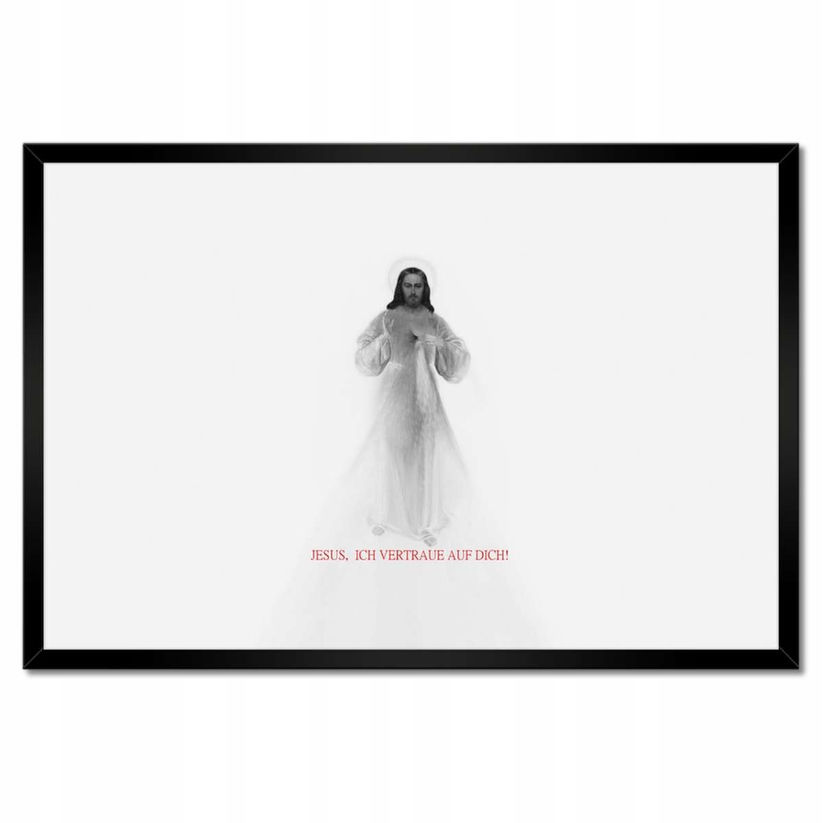 Plakáty v rámu 60x40 Jesus Ich vertraue Dich