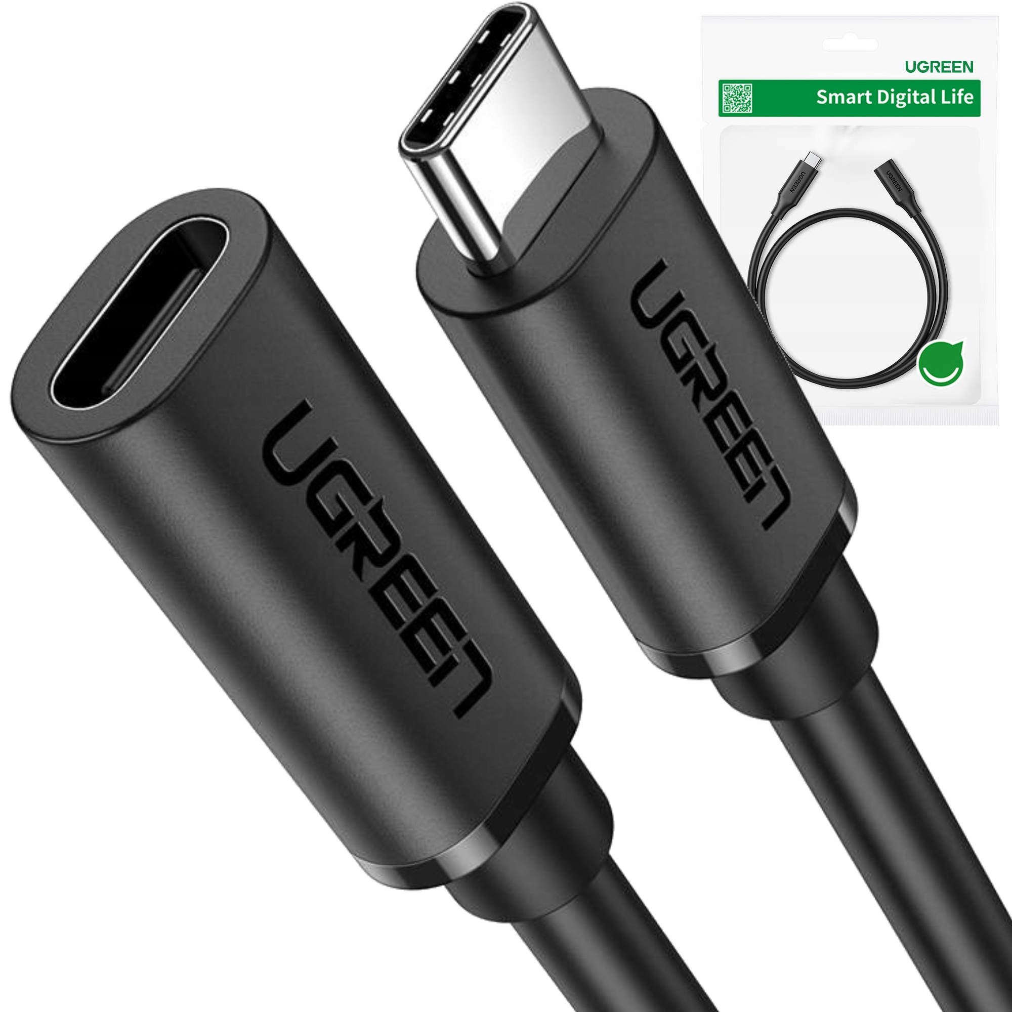 

Przedłużający kabel Usb-c 3.1 Ugreen, 4K 60W 0,5m