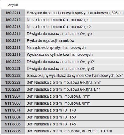 ZESTAW 18 cz. DO SERWISOWANIA HAMULCÓW KS TOOLS 15 Marka KS Tools
