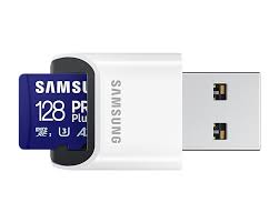 Karta SDm 128 Gb Samsung Pro+ i czytnik 2023