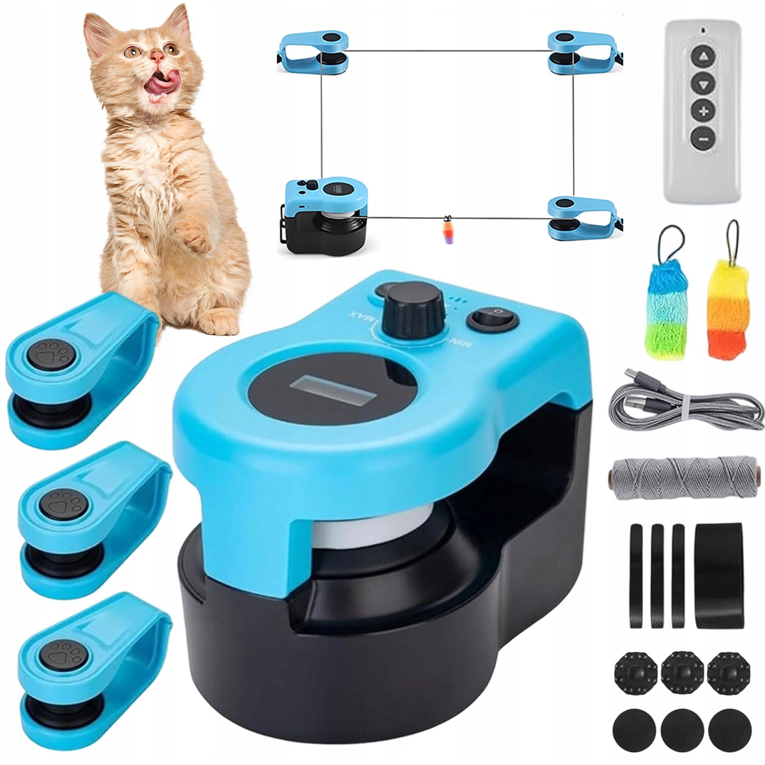 Hračka Pro Kočky Vydávající Zvuky Zábava Při Honbě, Běhání, Trénink 4000 Mah