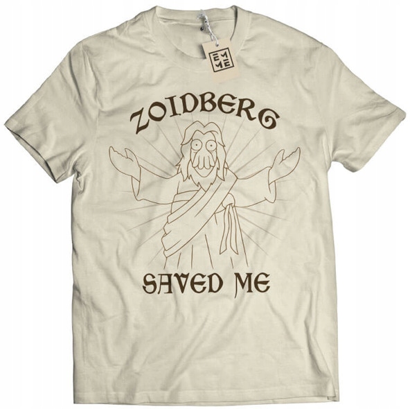 

Koszulka Zoidberg Saved me Futurama beżowa XL