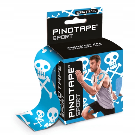 

Taśma kinesio 5cm x 5m Pinotape Sport tejp czaszki