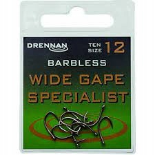 

Haczyki Wide Gape Specialist Drennan nr8 barbless