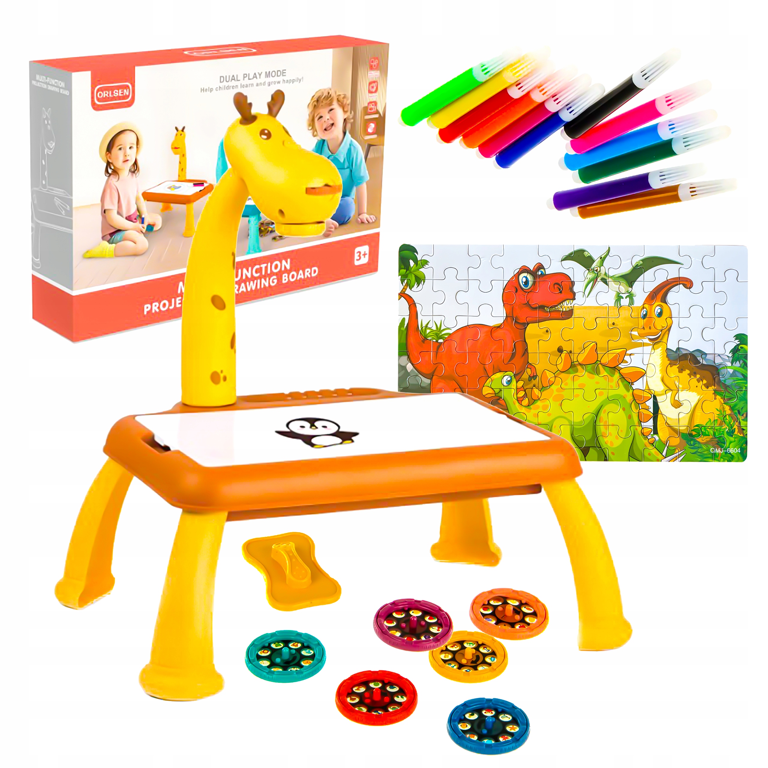 Projektor Do Nauki Rysowania Rzutnik Dla Dzieci Slajdy Prezent Żyrafa Mazak