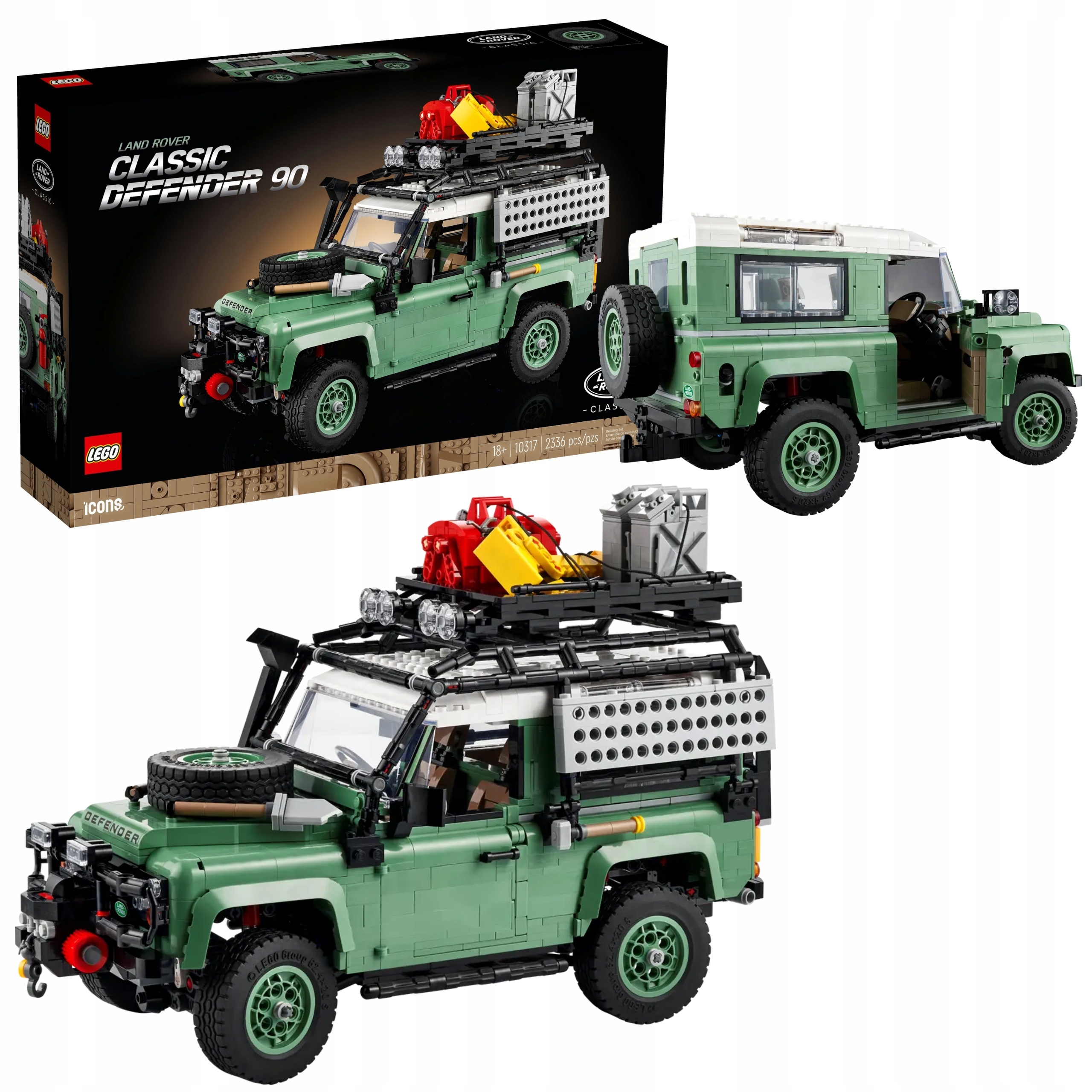 Lego Icons 10317 Land Rover Classic Defender 90 Terénní Automobil 2336 Ks
